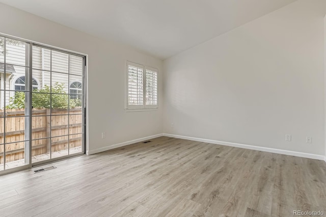 8346 S Upham Way, Littleton, CO 80128 - spare room featuring light wood-style flooring