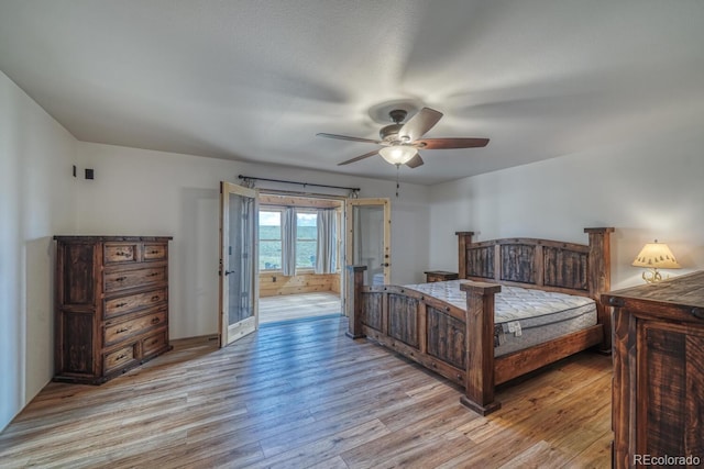 1610 Timber Ridge Rd, Westcliffe, CO 81252 - bedroom featuring light wood finished floors and a ceiling fan