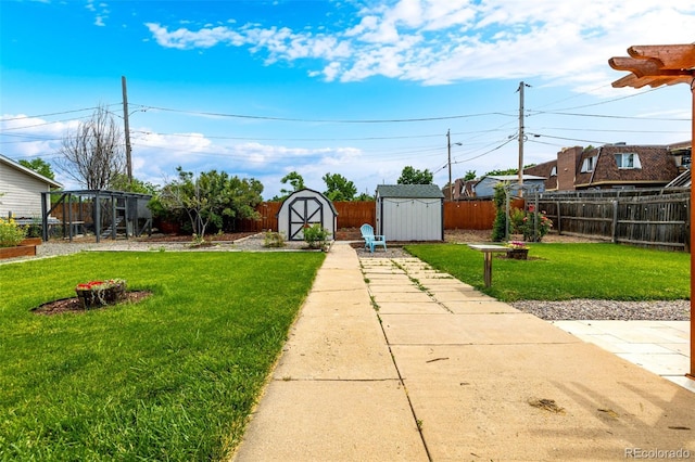 6390 W 45th Ave, Wheat Ridge, CO 80033 - fenced backyard with a storage shed