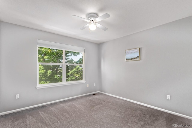10345 Lions Heart, Lone Tree, CO 80124 - unfurnished room with ceiling fan, carpet, and baseboards