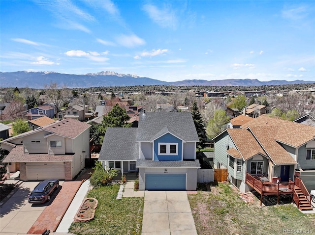 2970 Leoti Dr, Colorado Springs, CO 80922 - aerial view of residential area with a mountainous background