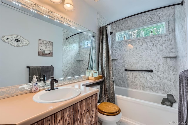 5362 S Danube Ct, Centennial, CO 80015 - full bath with vanity and shower / tub combo with curtain