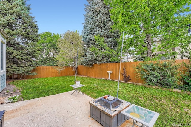 5362 S Danube Ct, Centennial, CO 80015 - fenced backyard with a patio area