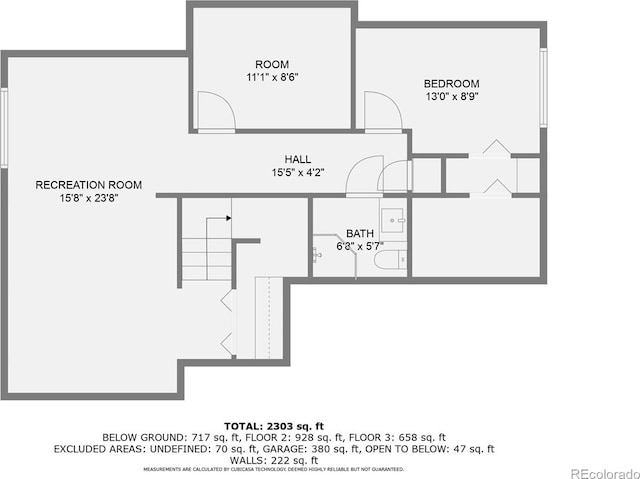 5362 S Danube Ct, Centennial, CO 80015 - view of home floor plan