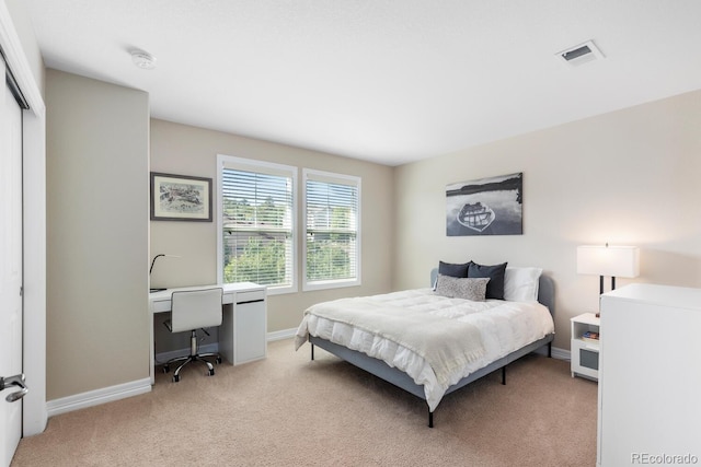 1519 Stonehill Ct, Castle Rock, CO 80104 - bedroom featuring light colored carpet, baseboards, a desk, and a closet