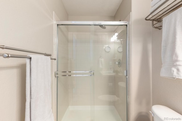 1519 Stonehill Ct, Castle Rock, CO 80104 - bathroom with toilet and a stall shower