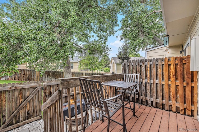 9519 W Coal Mine Ave Unit F, Littleton, CO 80123 - view of wooden deck