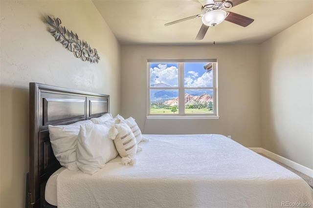 3012 Cathedral Park Vw, Colorado Springs, CO 80904 - bedroom featuring baseboards and ceiling fan
