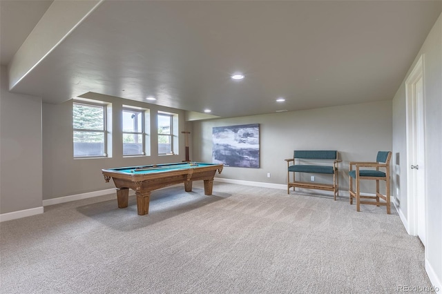 3012 Cathedral Park Vw, Colorado Springs, CO 80904 - game room with carpet floors, billiards table, and recessed lighting