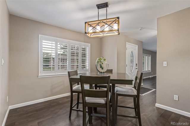 7719 S Jackson Cir, Centennial, CO 80122 - dining area featuring dark wood-style floors