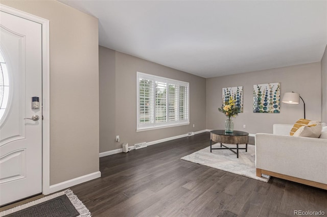 7719 S Jackson Cir, Centennial, CO 80122 - living area with wood finished floors and baseboards