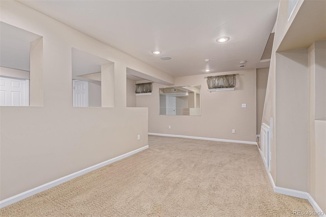 7719 S Jackson Cir, Centennial, CO 80122 - finished below grade area featuring carpet and recessed lighting