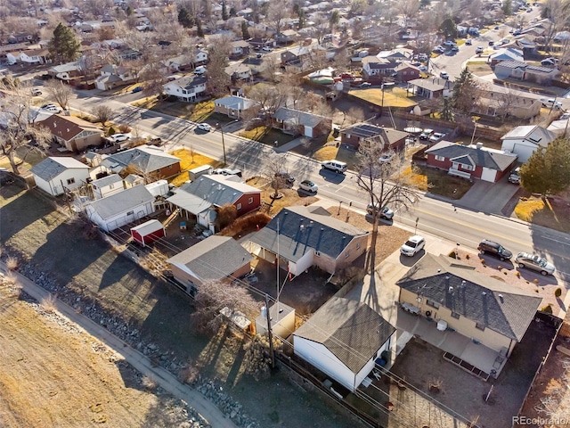 birds eye view of property featuring a residential view