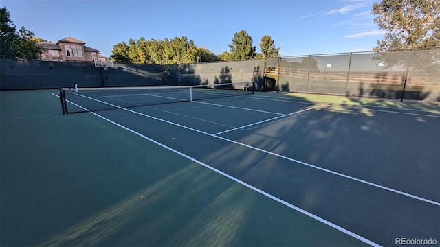 view of tennis court