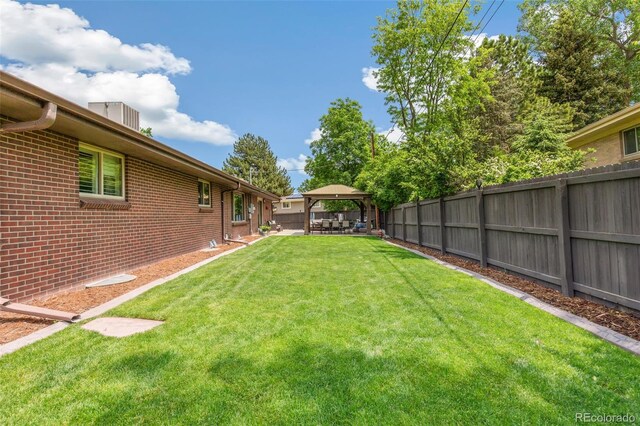 12256 W 34th Pl, Wheat Ridge, CO 80033 - view of yard with a gazebo and a patio
