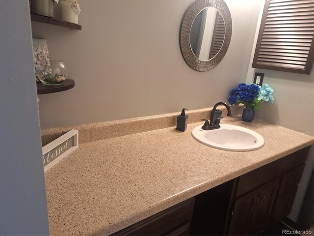 bathroom featuring vanity