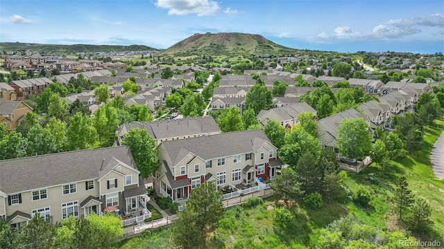 1464 Nemrick Pl, Castle Rock, CO 80109 - aerial perspective of suburban area featuring mountains