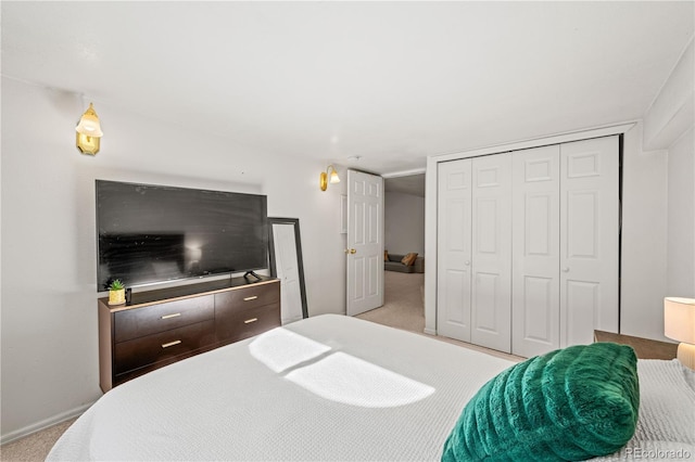 6808 Silverleaf Ave, Firestone, CO 80504 - bedroom with light carpet and a closet