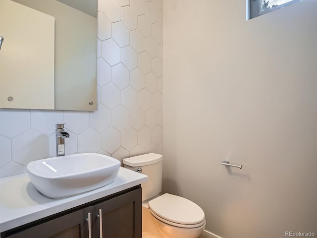 4535 Stuart St, Denver, CO 80212 - half bathroom with backsplash and vanity