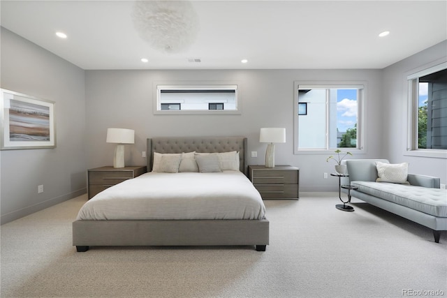 3450 S Cherry St, Denver, CO 80222 - carpeted bedroom featuring recessed lighting and baseboards