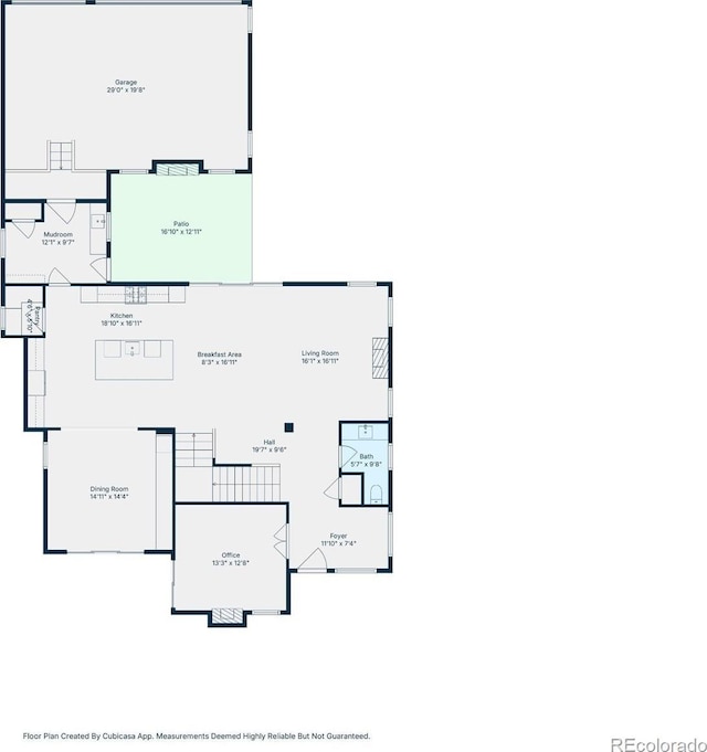 3450 S Cherry St, Denver, CO 80222 - view of home floor plan