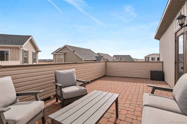 view of patio / terrace featuring outdoor lounge area