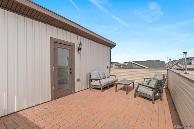 view of patio with outdoor lounge area