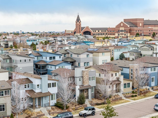 exterior space with a residential view