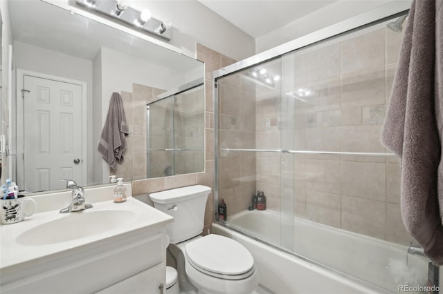 1198 Milo Cir Unit A, Lafayette, CO 80026 - full bath with vanity, bath / shower combo with glass door, and toilet