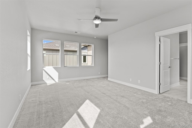 21204 E 63rd Dr, Aurora, CO 80019 - unfurnished bedroom with carpet floors, visible vents, a ceiling fan, and baseboards