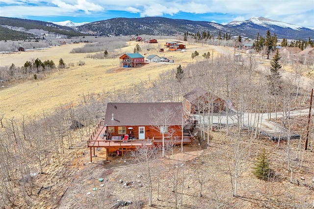 612 Sheep Ridge Rd, Fairplay, CO 80440 - aerial view of sparsely populated area with a mountainous background