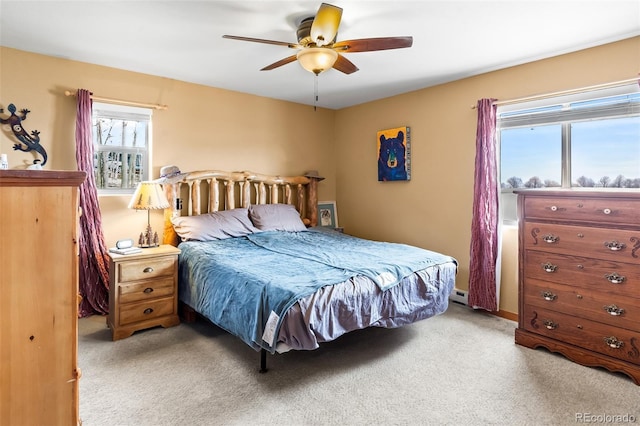 612 Sheep Ridge Rd, Fairplay, CO 80440 - carpeted bedroom with ceiling fan