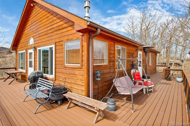 612 Sheep Ridge Rd, Fairplay, CO 80440 - view of wooden terrace