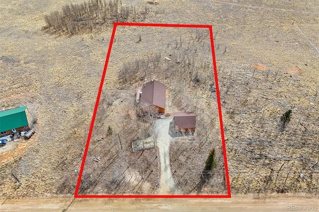 612 Sheep Ridge Rd, Fairplay, CO 80440 - view of property location with property parcel outlined