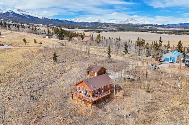 612 Sheep Ridge Rd, Fairplay, CO 80440 - overview of rural landscape with a mountain backdrop