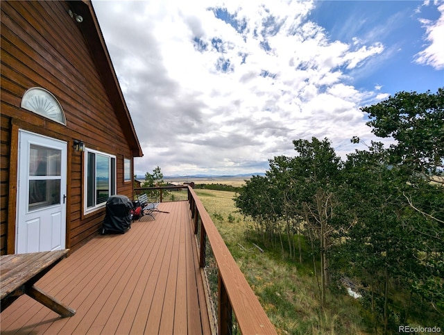 612 Sheep Ridge Rd, Fairplay, CO 80440 - view of wooden deck