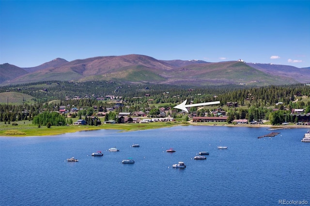 151 County Road 644, Grand Lake, CO 80447 - water view with a mountain backdrop