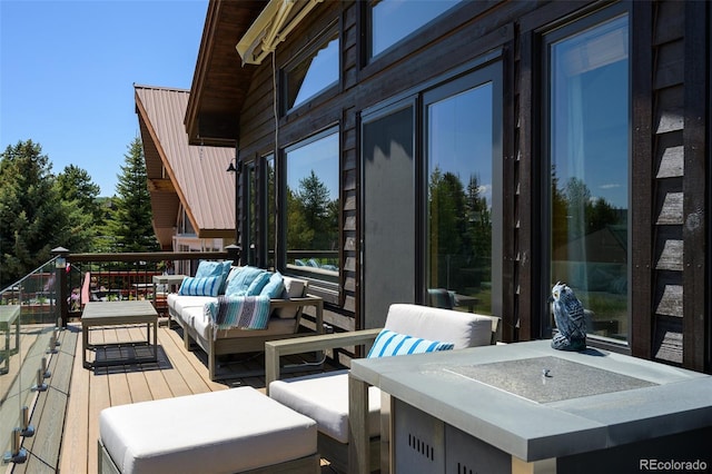 151 County Road 644, Grand Lake, CO 80447 - deck with an outdoor hangout area