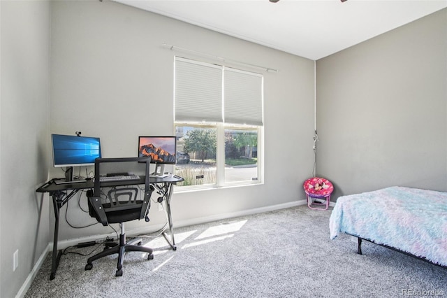 19677 E Vassar Dr, Aurora, CO 80013 - bedroom featuring carpet flooring and an office area