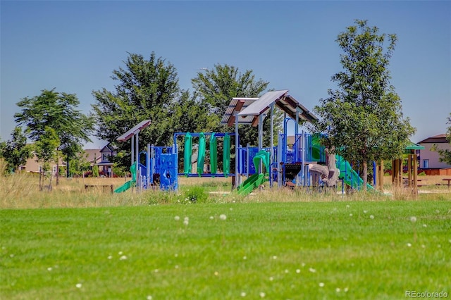 view of jungle gym