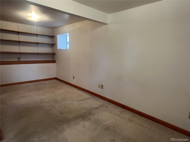 95 Appleby St, Bailey, CO 80421 - below grade area with baseboards and carpet floors