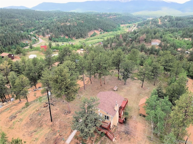 95 Appleby St, Bailey, CO 80421 - drone / aerial view of a forest and a mountain backdrop