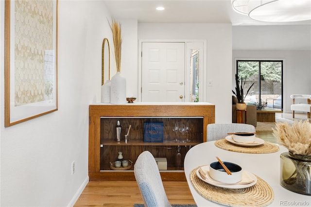 9400 E Iliff Ave Unit 292, Denver, CO 80231 - dining room featuring wood finished floors and recessed lighting