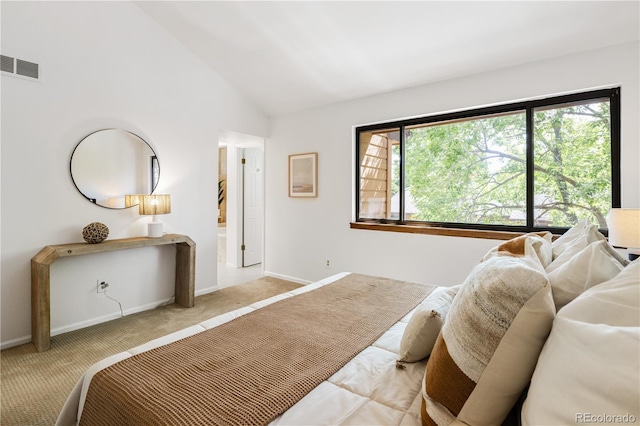 9400 E Iliff Ave Unit 292, Denver, CO 80231 - carpeted bedroom featuring lofted ceiling and baseboards