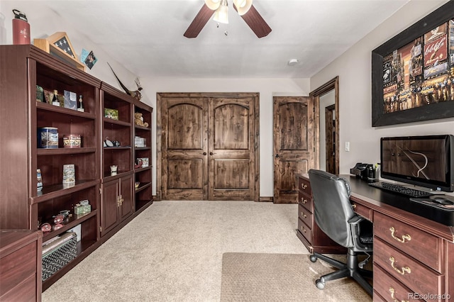 6740 S Windermere St, Littleton, CO 80120 - office space featuring a ceiling fan and carpet flooring