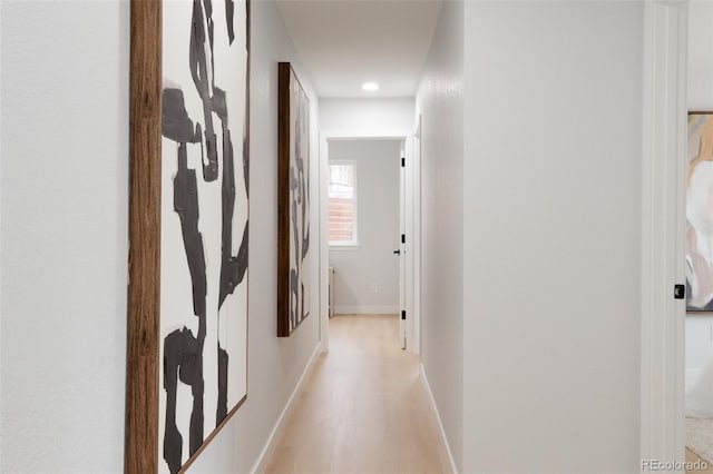 hall with baseboards