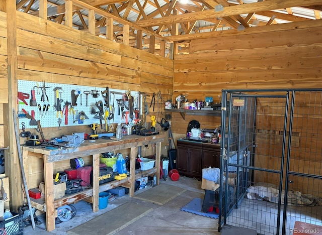 view of storage room