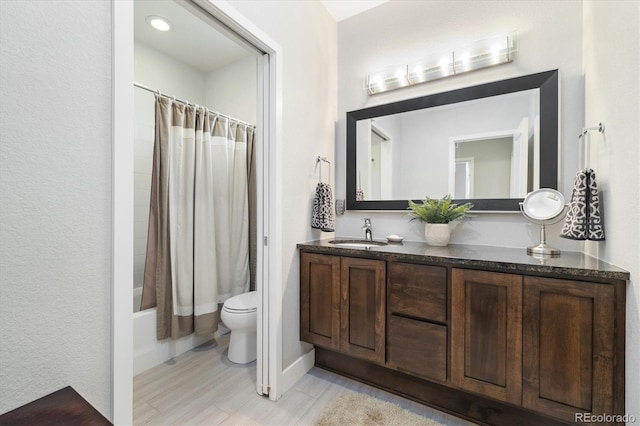 1882 W 67th Ave, Denver, CO 80221 - full bath featuring double vanity and shower / bath combo with shower curtain