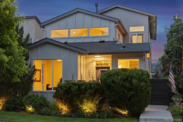 1882 W 67th Ave, Denver, CO 80221 - contemporary house with board and batten siding and a shingled roof