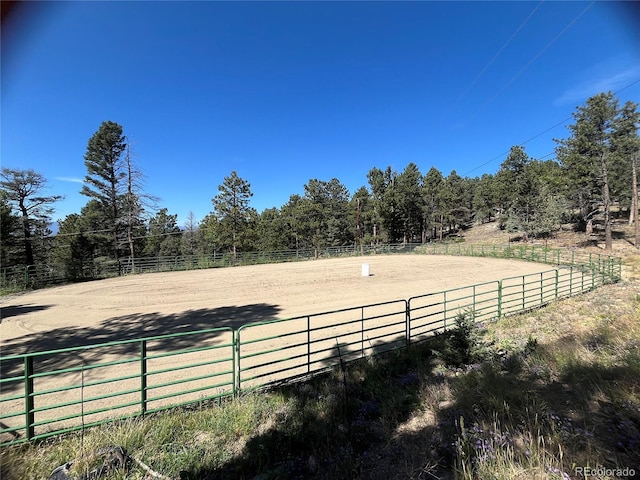 26526 Gray Buck Trl, Conifer, CO 80433 - view of yard featuring an enclosed horse arena